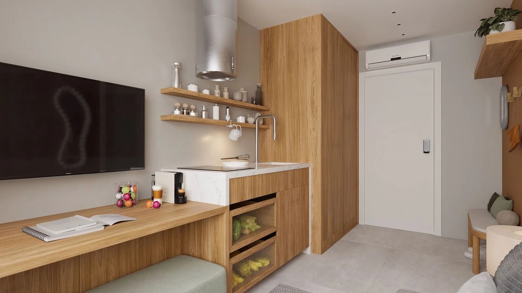 Apartamento Garden à venda em São Paulo, Vila Mariana, com 1 quarto, 41,8m² - Carreyra Imobiliaria