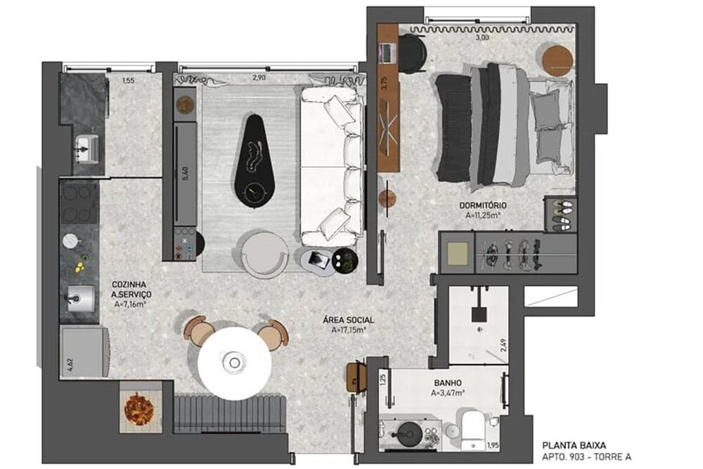 Apartamento à venda com 1 quarto, 47m² - Foto 31