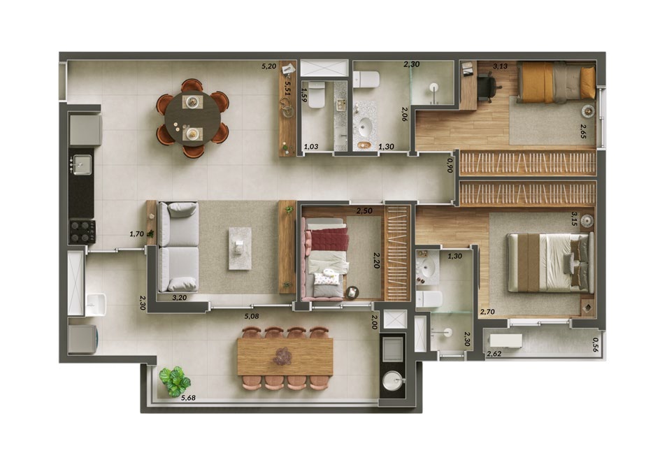 Apartamento à venda com 3 quartos, 89m² - Foto 34