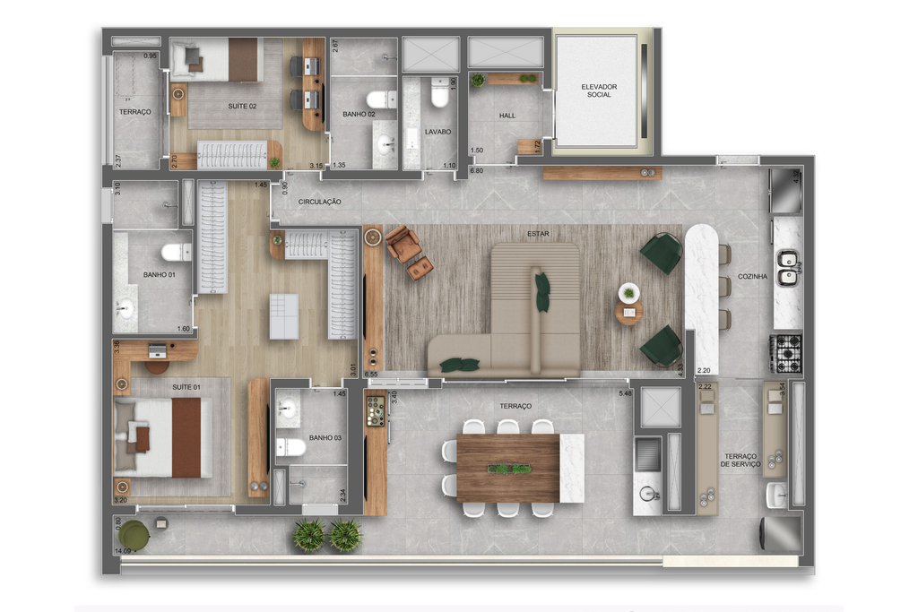 Cobertura, 3 quartos, 140 m² - Foto 31