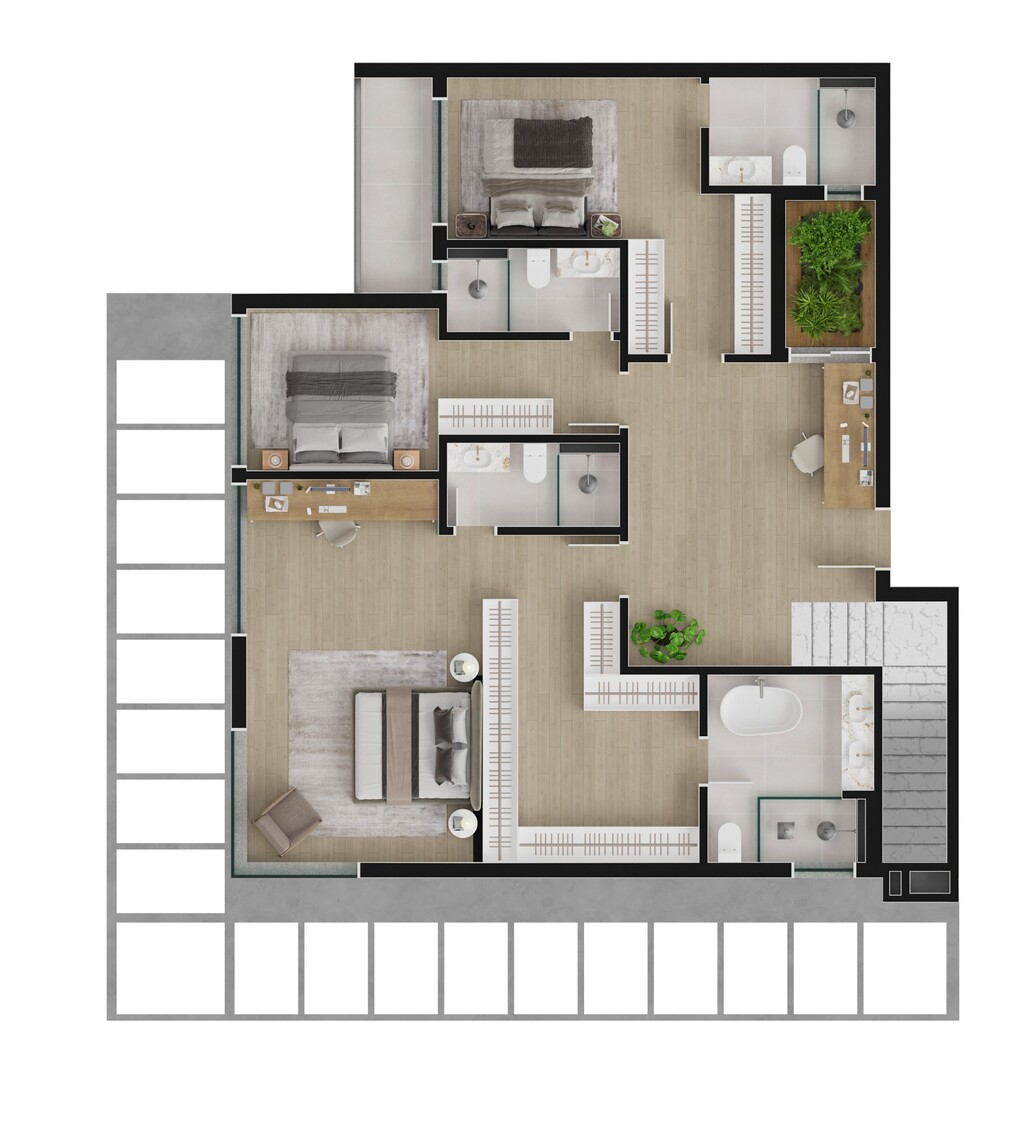 Apartamento à venda com 3 quartos, 187m² - Foto 30