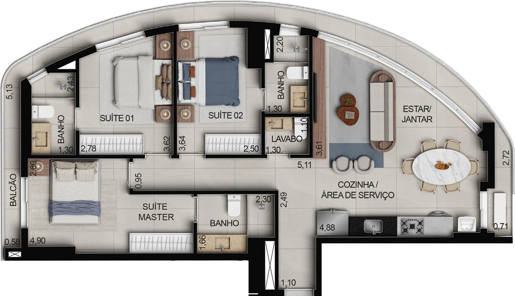 Apartamento à venda com 2 quartos, 73m² - Foto 77