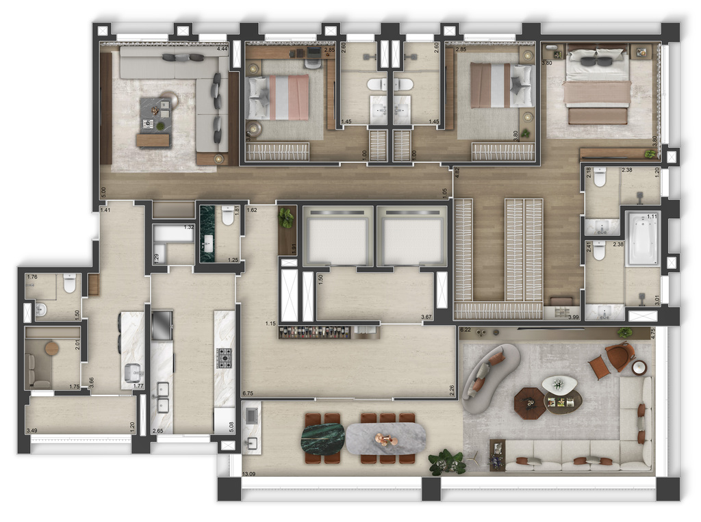 Apartamento, 4 quartos, 263 m² - Foto 37