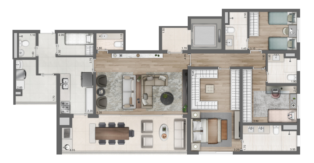 Apartamento, 3 quartos, 146 m² - Foto 17
