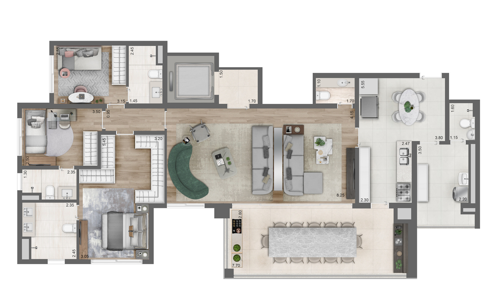 Apartamento, 3 quartos, 146 m² - Foto 20