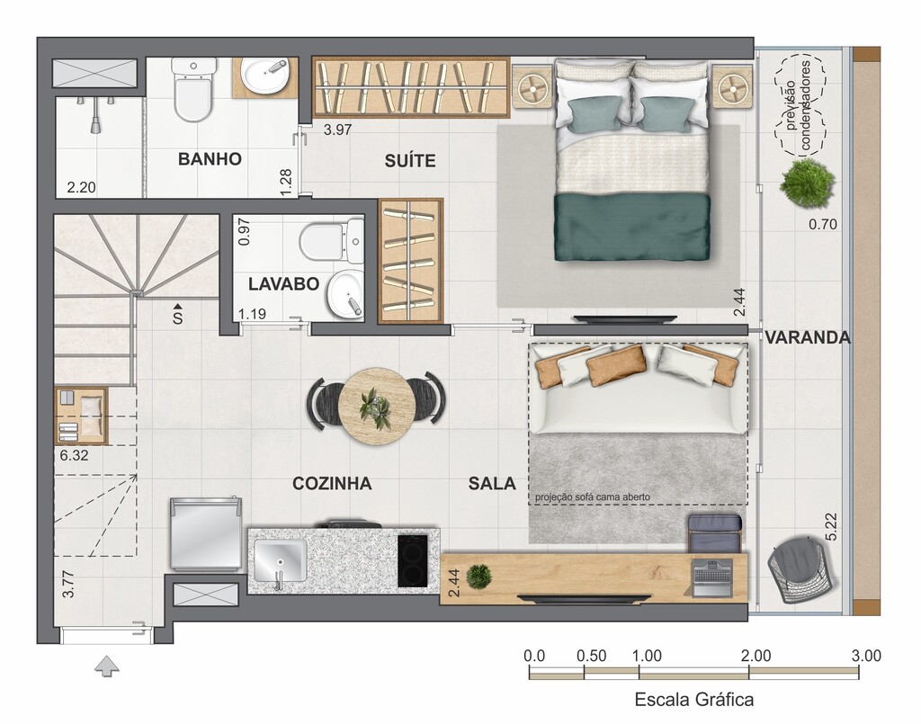 Apartamento, 2 quartos, 50 m² - Foto 80