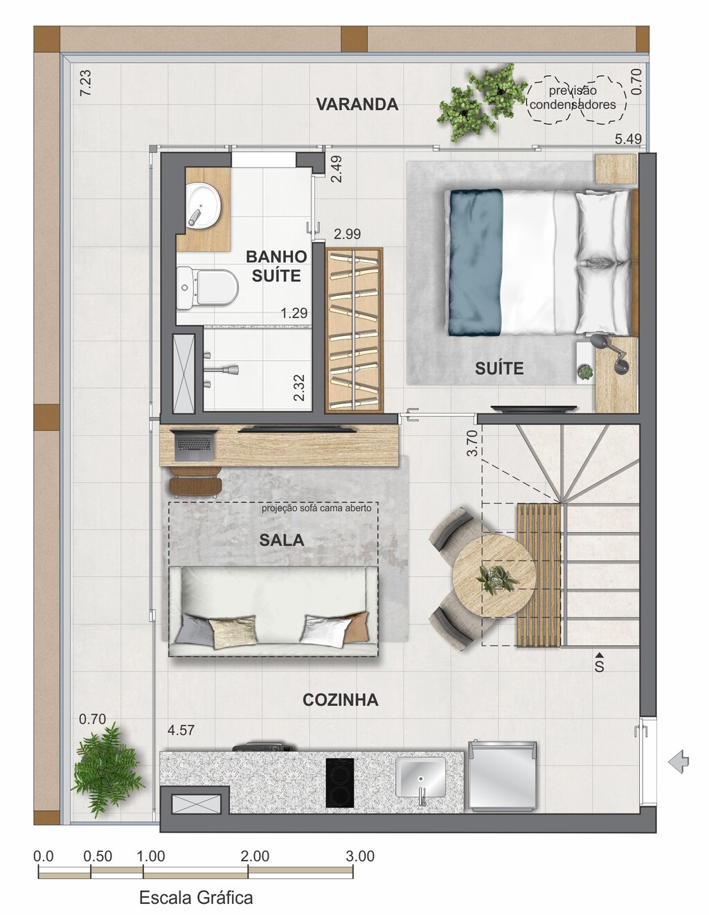 Apartamento, 2 quartos, 50 m² - Foto 83
