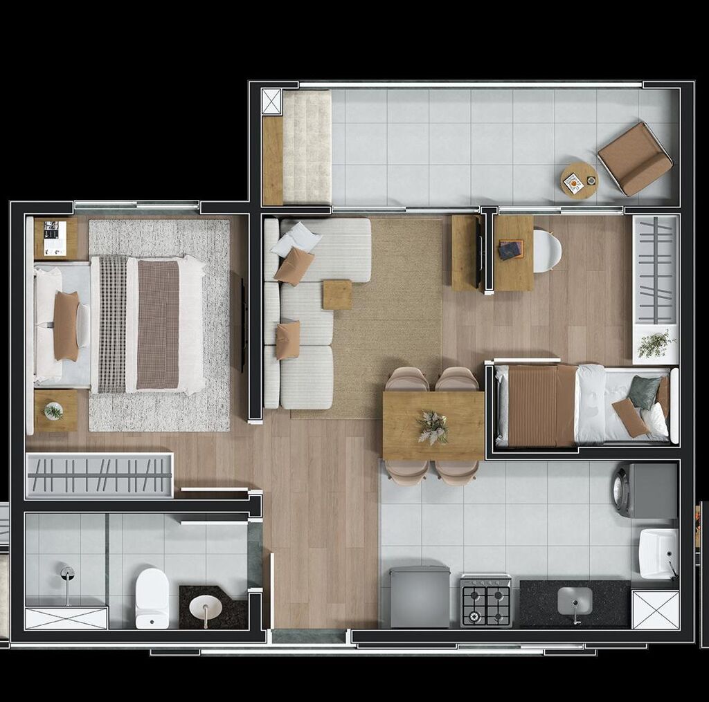 Apartamento, 2 quartos, 40 m² - Foto 22