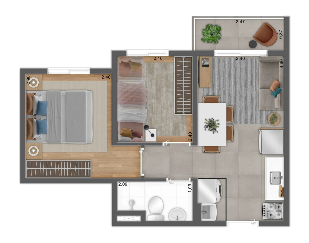 Apartamento à venda com 2 quartos, 34m² - Foto 37