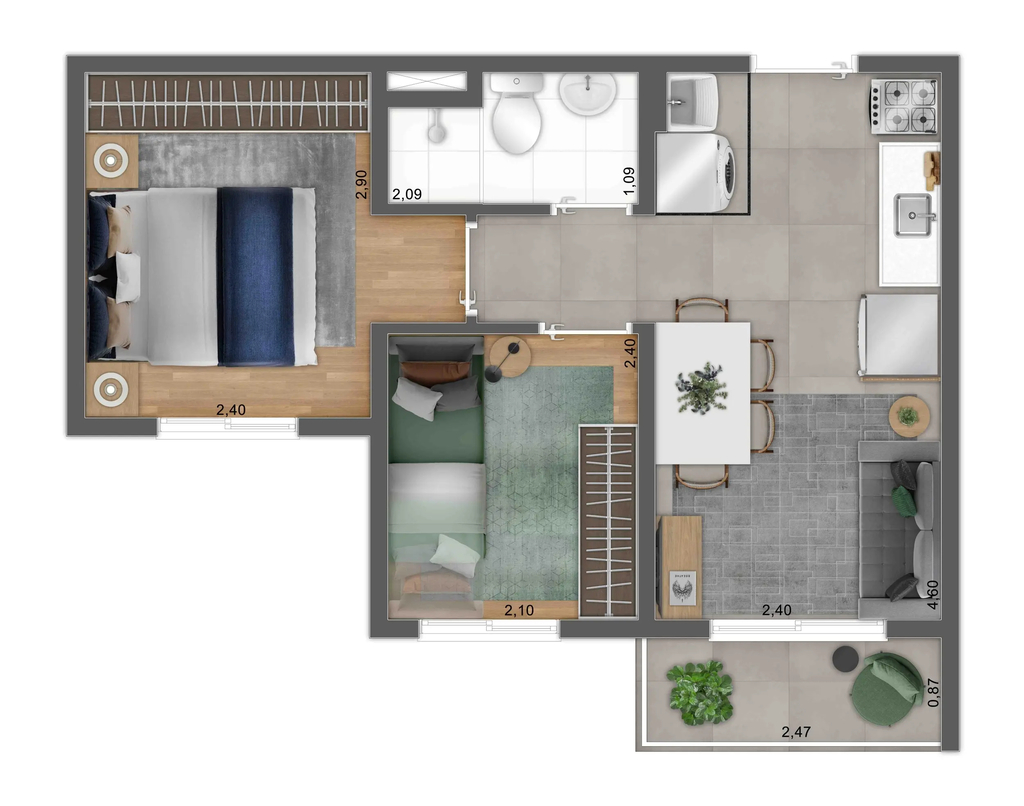 Apartamento à venda com 2 quartos, 34m² - Foto 38