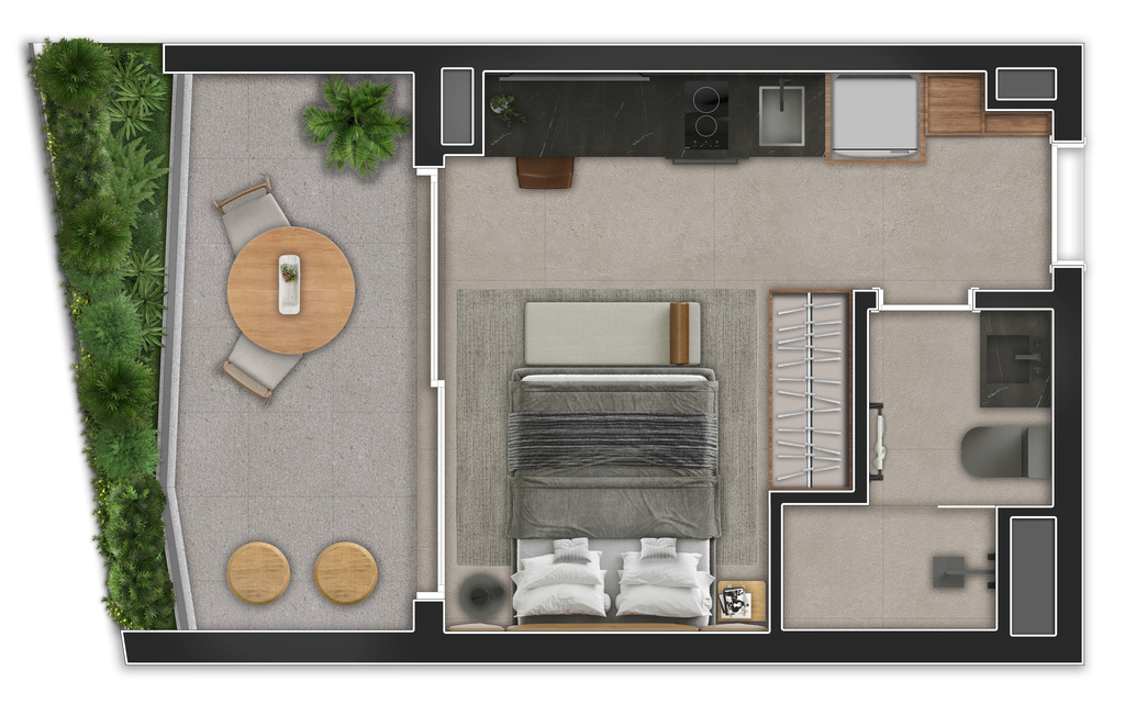 Apartamento, 1 quarto, 25 m² - Foto 8