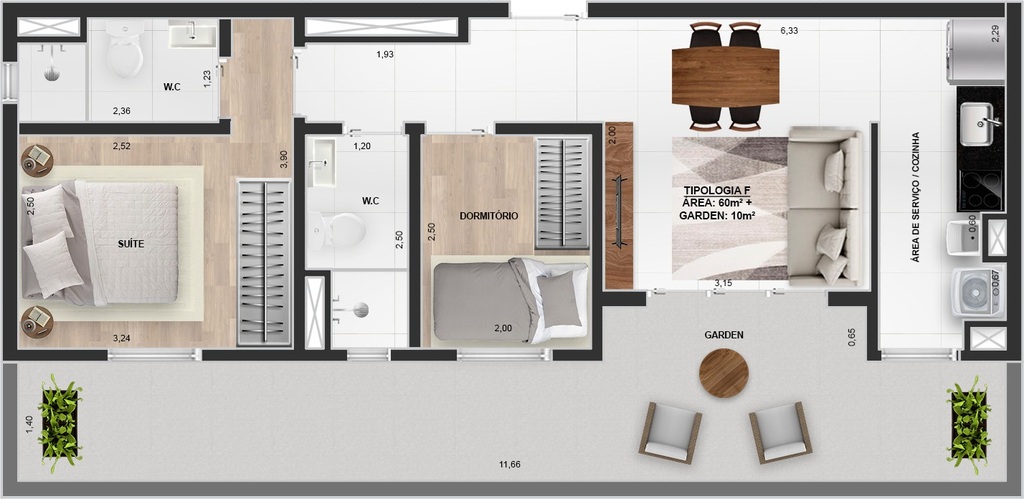 Apartamento, 2 quartos, 55 m² - Foto 35