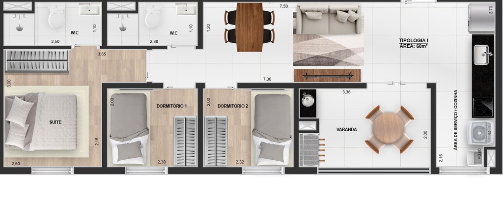 Apartamento, 2 quartos, 55 m² - Foto 37