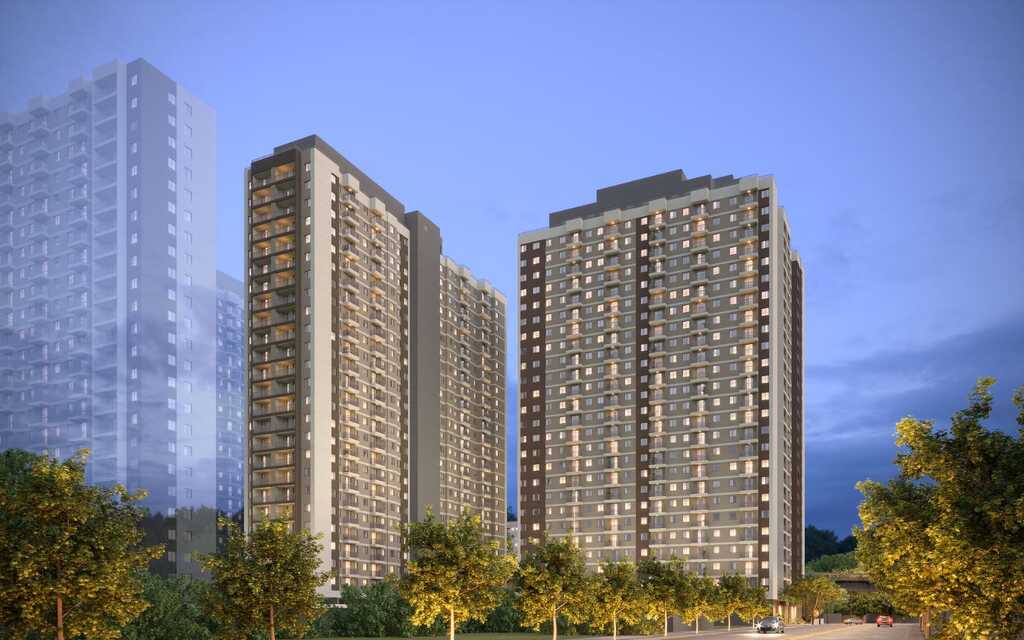 Apartamento à venda em São Paulo, Campo Limpo, com 3 quartos, 56,6m² - Chaves Imob