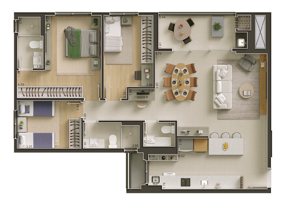 Apartamento, 3 quartos, 236 m² - Foto 31