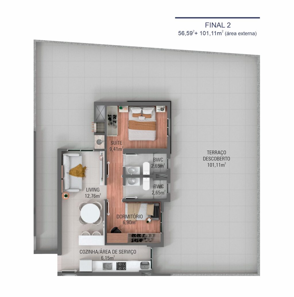 Apartamento à venda com 2 quartos, 55m² - Foto 27