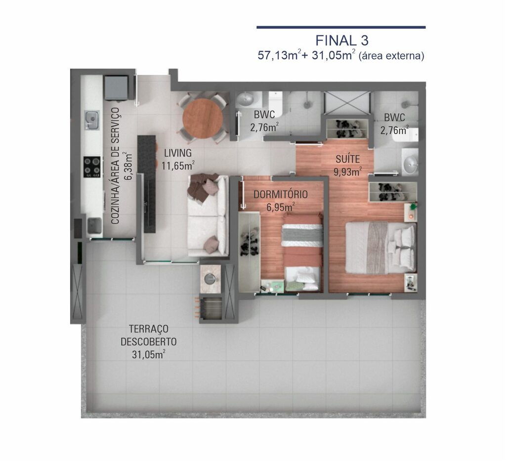 Apartamento à venda com 2 quartos, 55m² - Foto 28