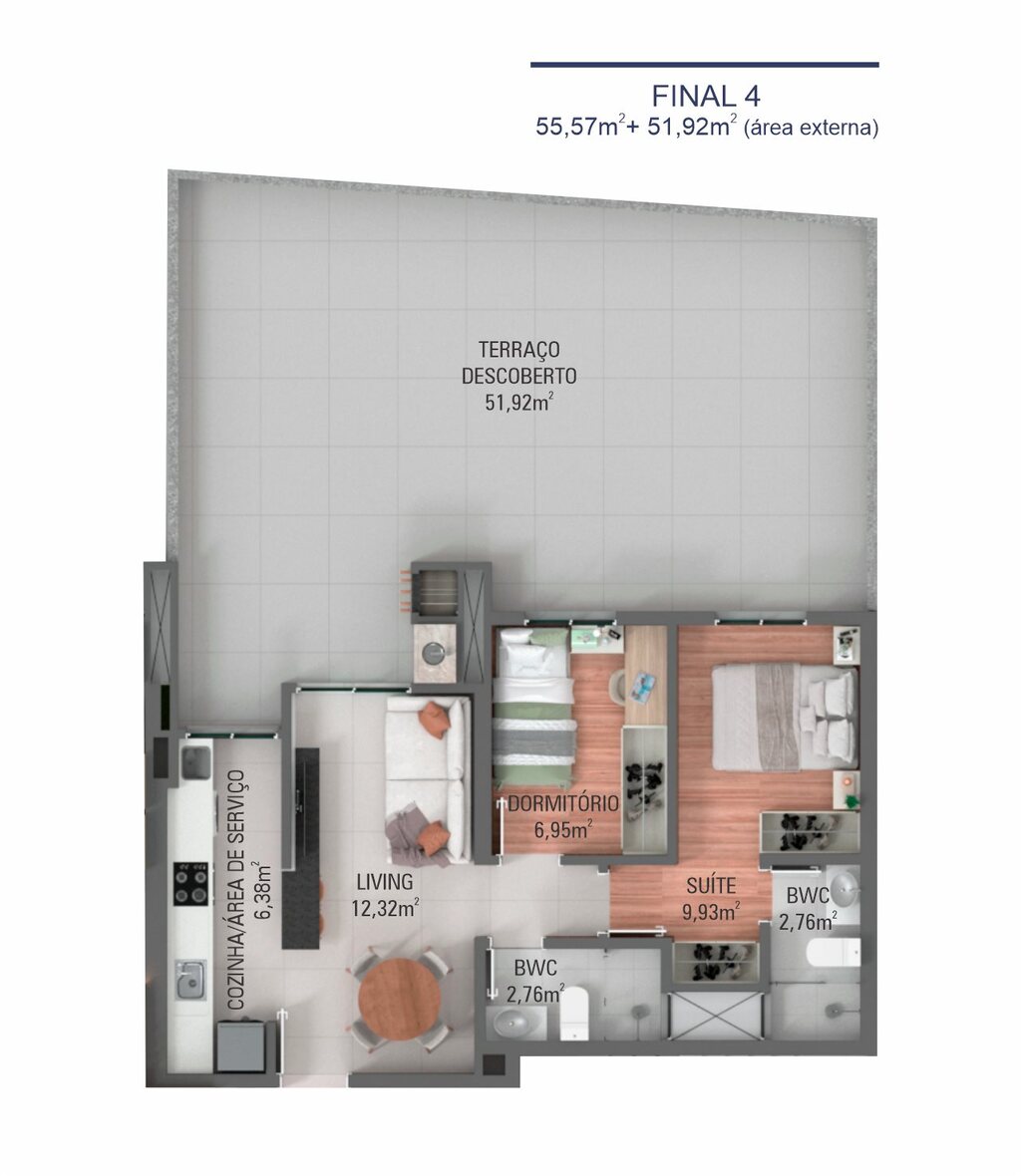 Apartamento à venda com 2 quartos, 55m² - Foto 29