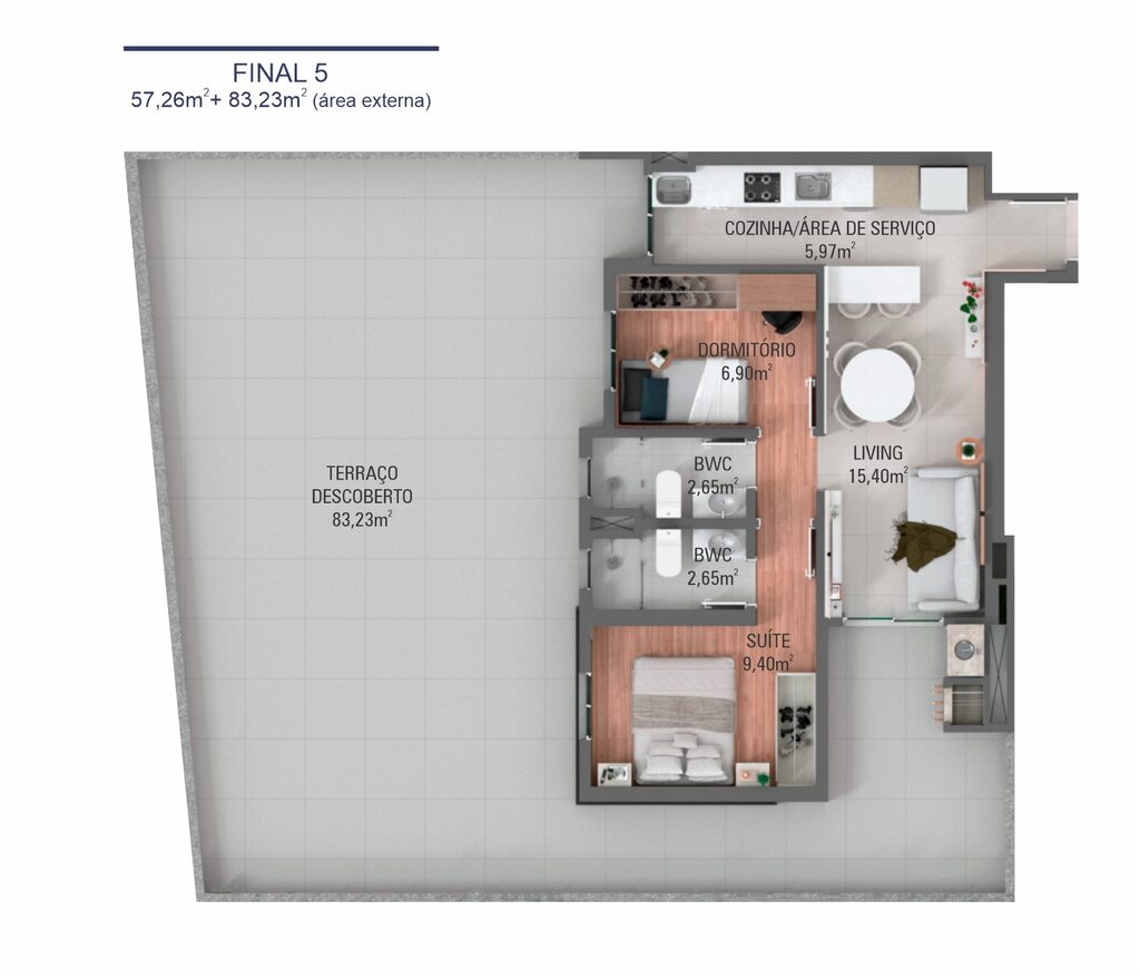Apartamento à venda com 2 quartos, 55m² - Foto 30