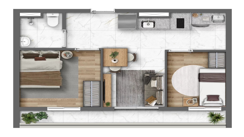 Apartamento, 2 quartos, 45 m² - Foto 16