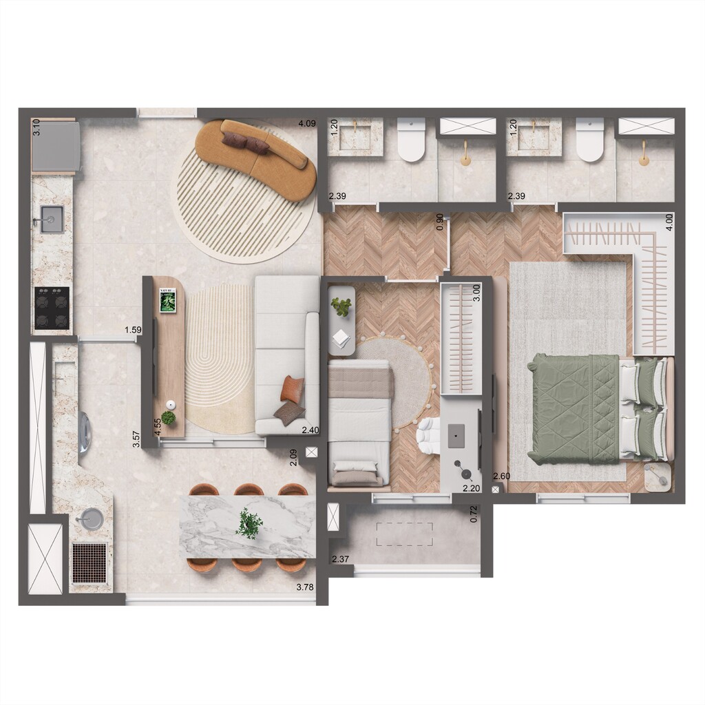 Apartamento à venda com 2 quartos, 60m² - Foto 16
