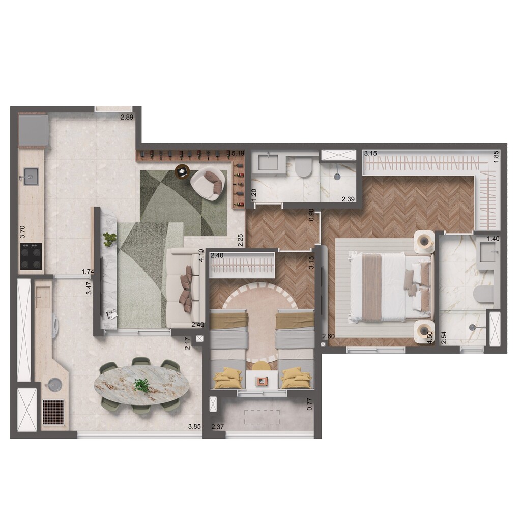 Apartamento à venda com 2 quartos, 60m² - Foto 17