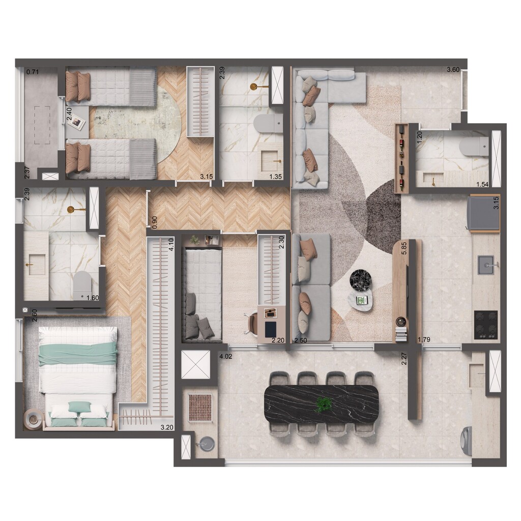 Apartamento à venda com 2 quartos, 60m² - Foto 19