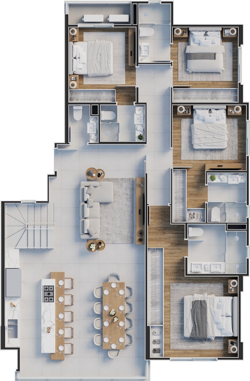 Cobertura, 4 quartos, 274 m² - Foto 11