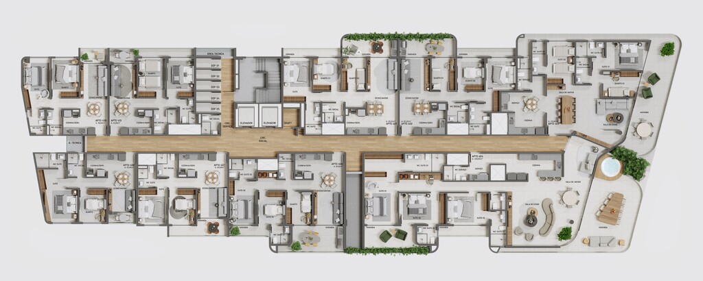 Apartamento à venda com 3 quartos, 140m² - Foto 21