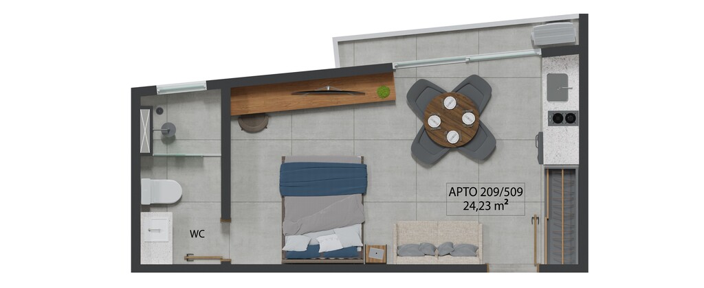 Apartamento à venda com 1 quarto, 29m² - Foto 18