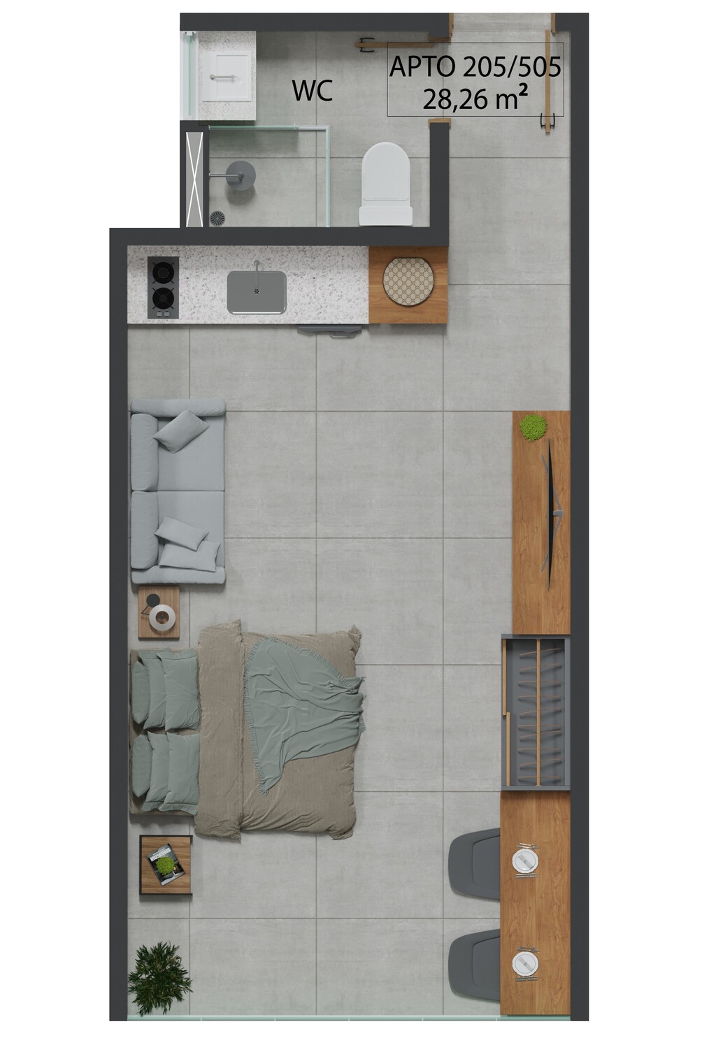 Apartamento à venda com 1 quarto, 29m² - Foto 20