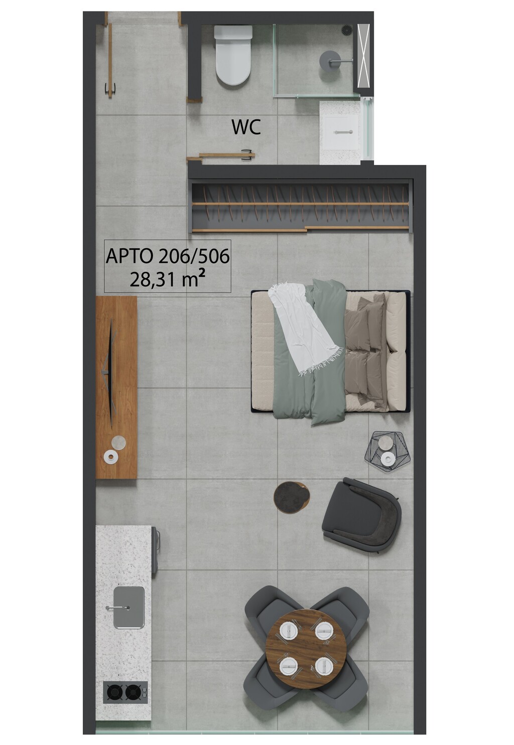 Apartamento à venda com 1 quarto, 29m² - Foto 21