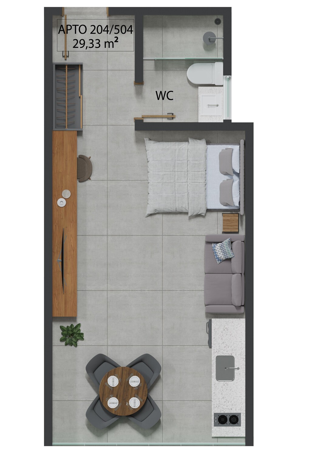 Apartamento à venda com 1 quarto, 29m² - Foto 22