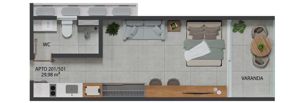 Apartamento à venda com 1 quarto, 29m² - Foto 24