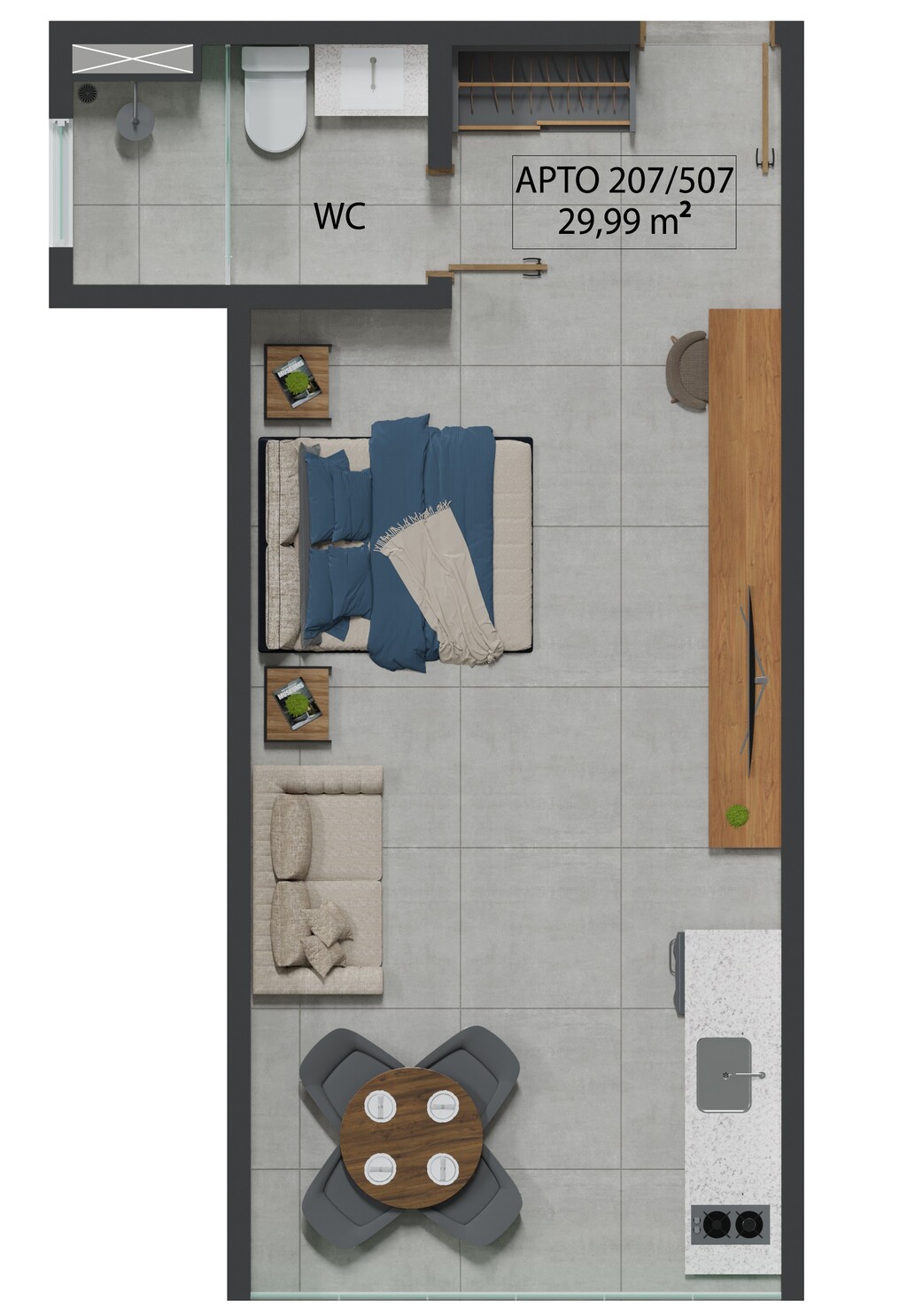 Apartamento à venda com 1 quarto, 29m² - Foto 25