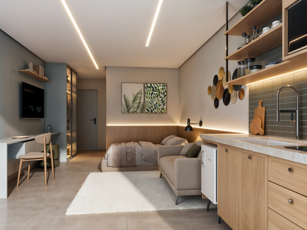 Apartamento à venda com 1 quarto, 29m² - Foto 6