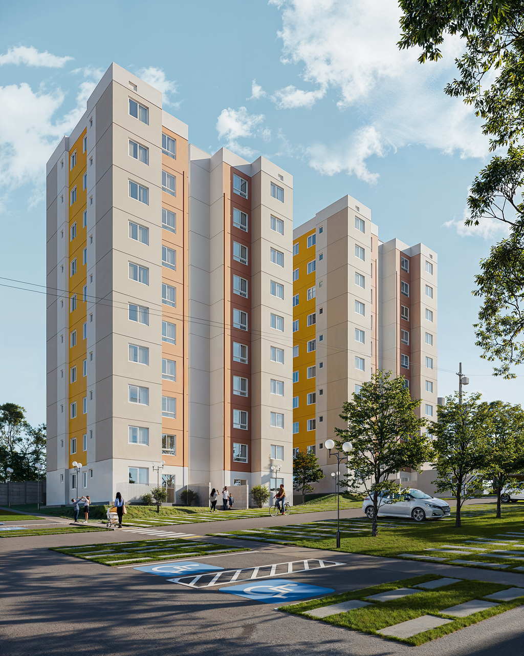 Fachada - Apartamento à venda em Londrina, Jardim Nova Esperança, com 2 quartos, 35,82m²