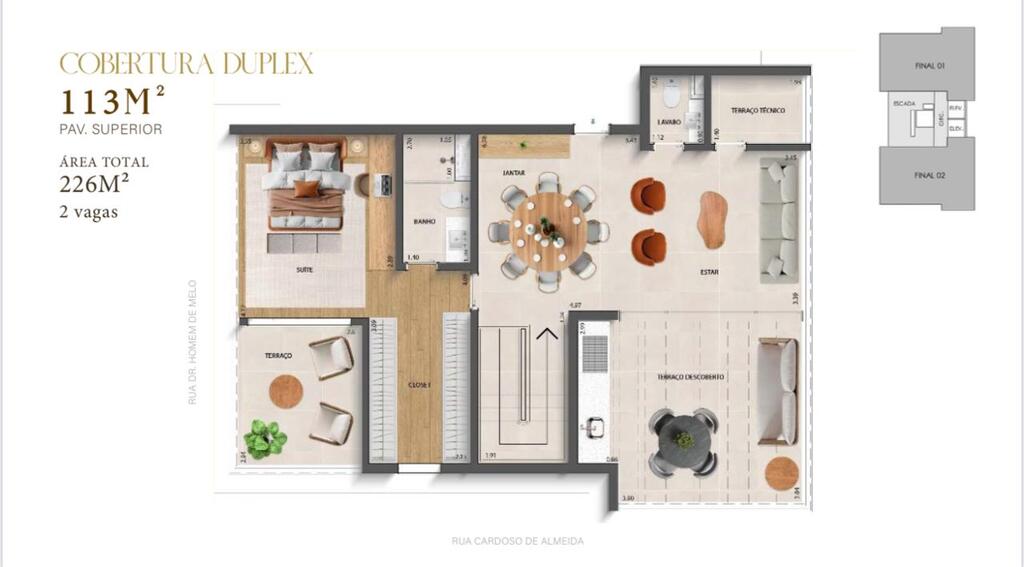 Cobertura à venda com 4 quartos, 226m² - Foto 10