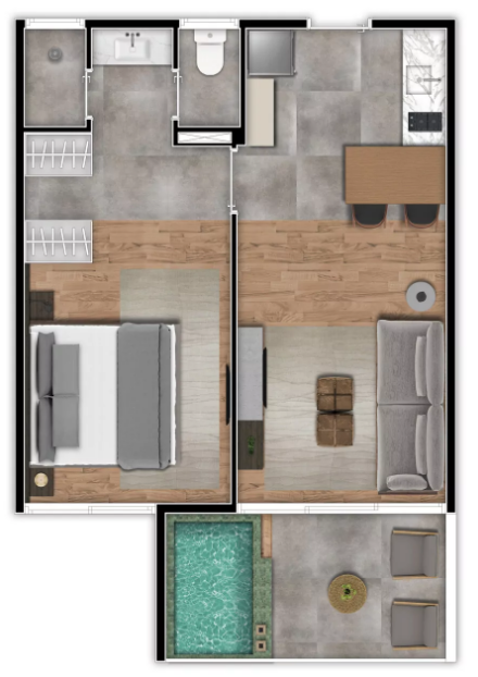 Apartamento, 1 quarto, 40 m² - Foto 10