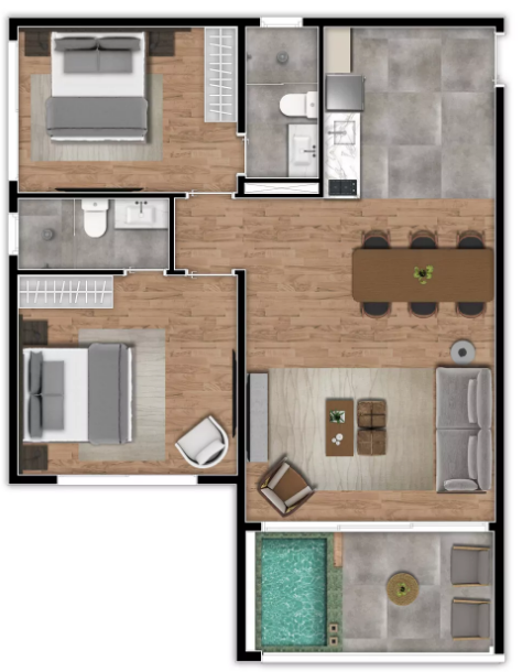 Apartamento, 1 quarto, 40 m² - Foto 12