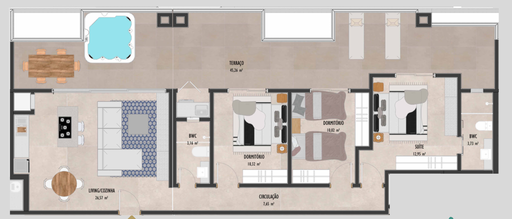 Apartamento, 3 quartos, 94 m² - Foto 98