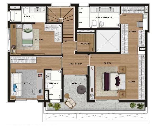 Apartamento, 3 quartos, 147 m² - Foto 15