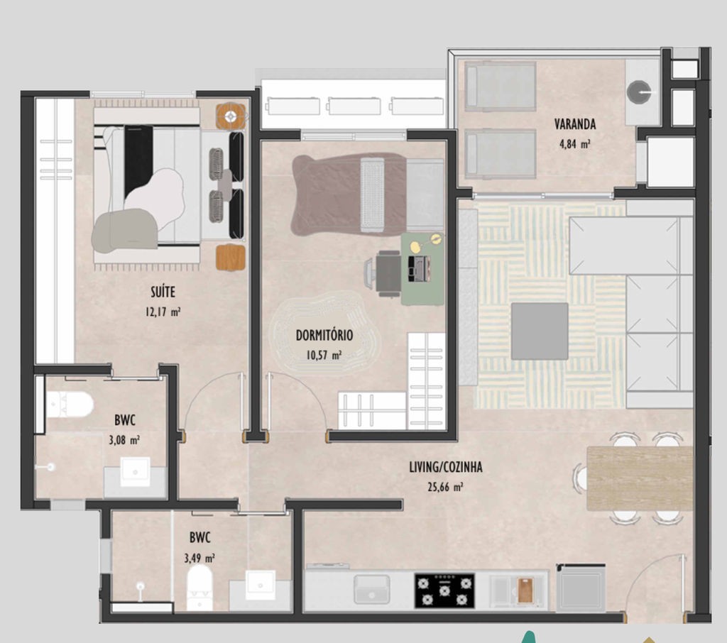 Apartamento, 3 quartos, 94 m² - Foto 79