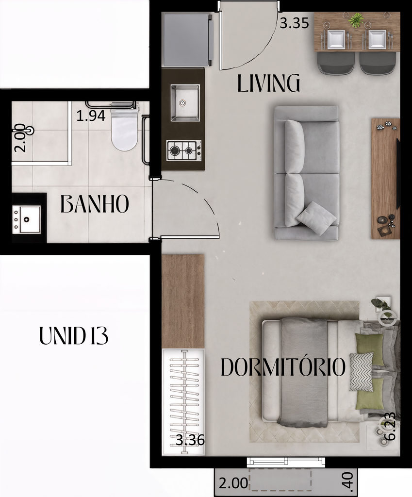 Apartamento, 1 quarto, 27 m² - Foto 17