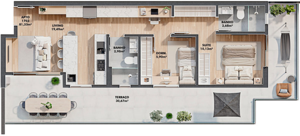 Apartamento, 1 quarto, 30 m² - Foto 49
