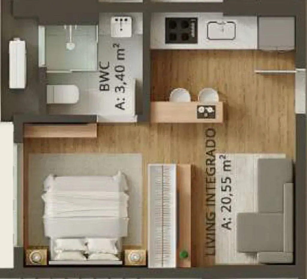 Apartamento, 1 quarto, 43 m² - Foto 26
