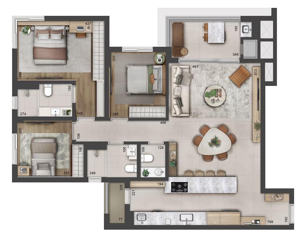 Apartamento, 3 quartos, 115 m² - Foto 13