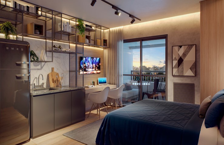 Studio à venda em São Paulo, Tucuruvi, com 1 quarto, 27,49m² - Renaldo Moura