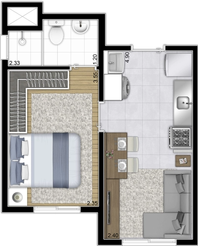 Apartamento, 1 quarto, 26 m² - Foto 17