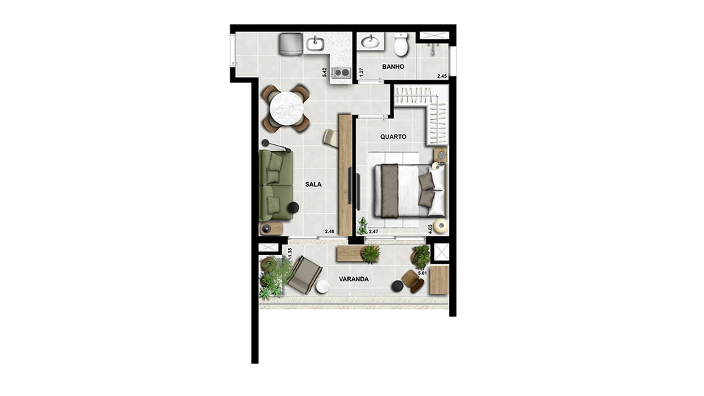 Apartamento à venda com 1 quarto, 36m² - Foto 21